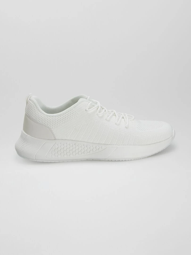 Baskets en mesh esprit running Blanc