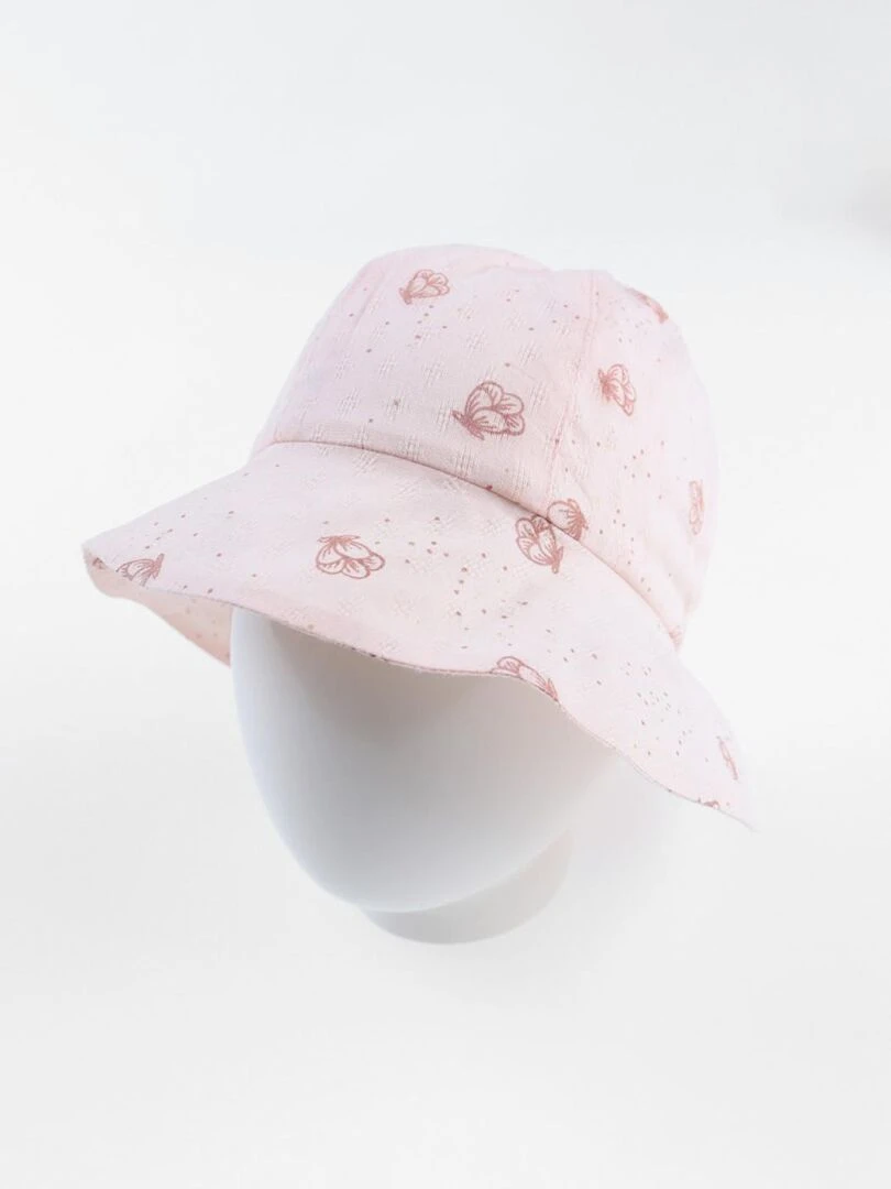 Chapeau imprimé fleuri clair Noukie's Rose