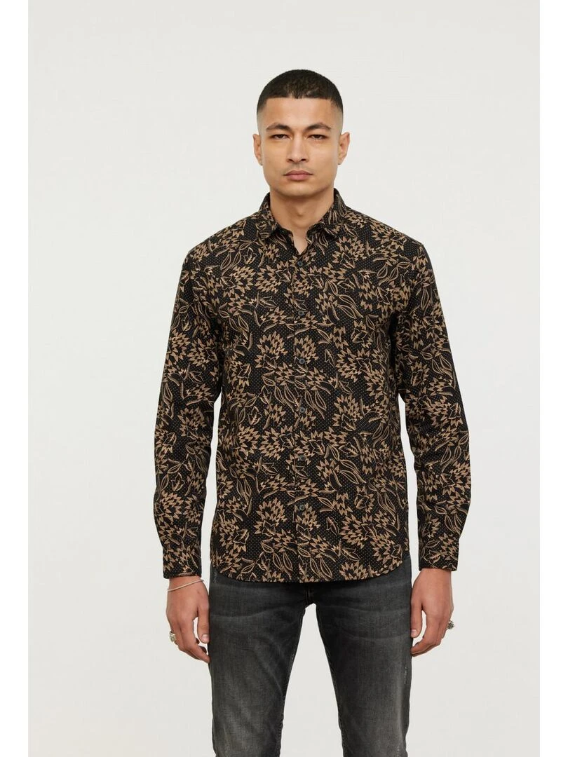 Lee Cooper Chemise manches longues coton regular DIOUK Noir