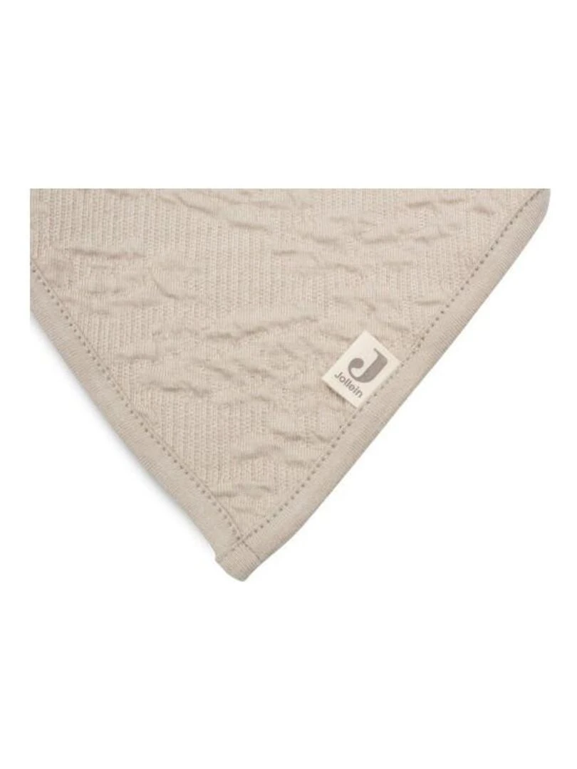 Bavoir Bandana Soft Waves Nougat (2pcs)   Jollein   Beige sable