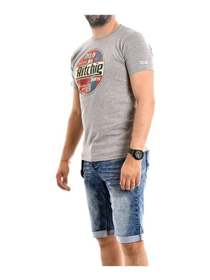 T shirt pur coton organique NAGEL   Gris