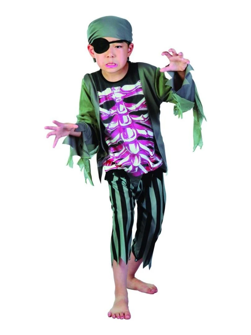 Déguisement Pirate Squelette Halloween enfant Noir Noir