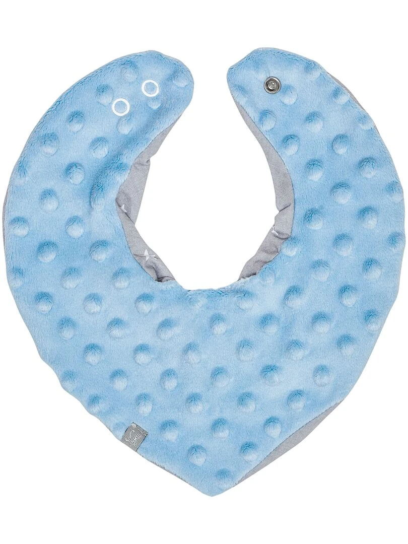 Bandana cache cou réversible STELLA Gris Bleu