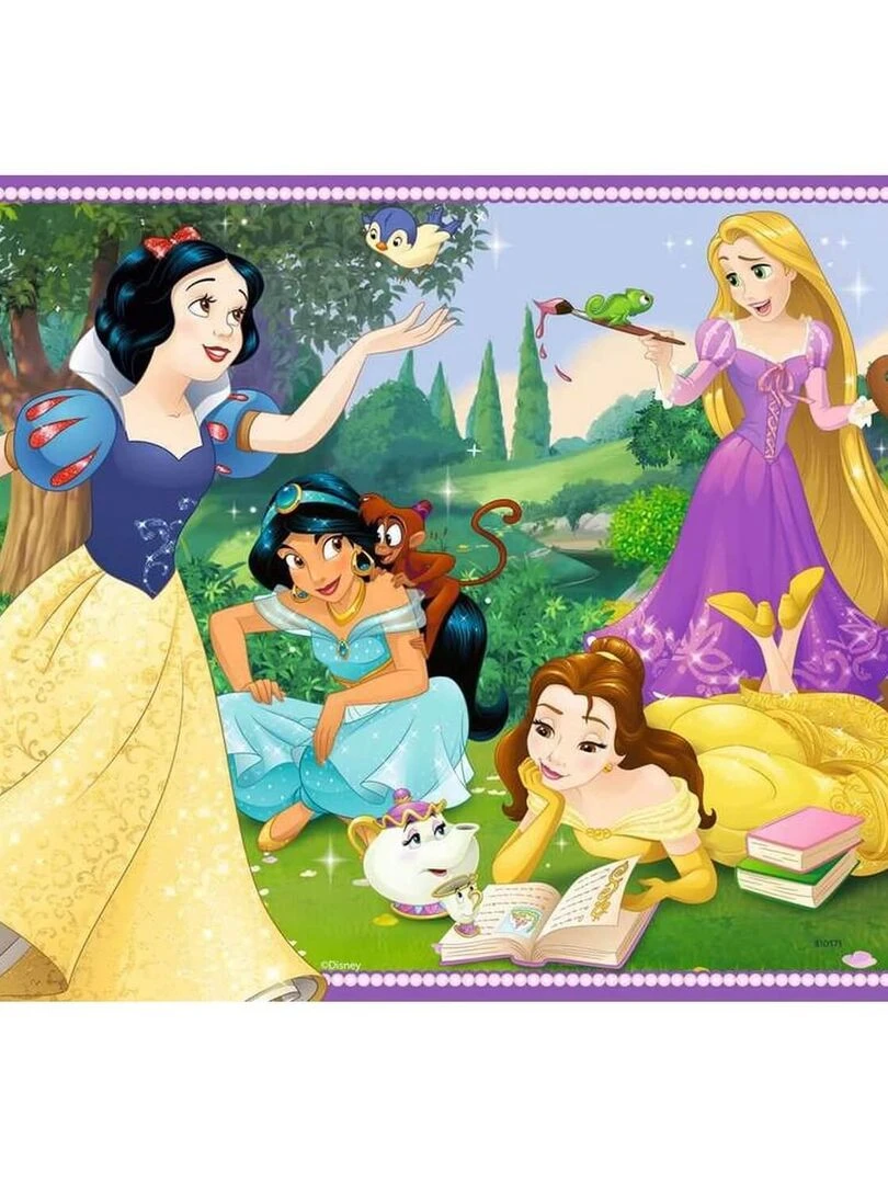 Puzzles 2 x 12 pièces : Dans le monde des princesses N/A