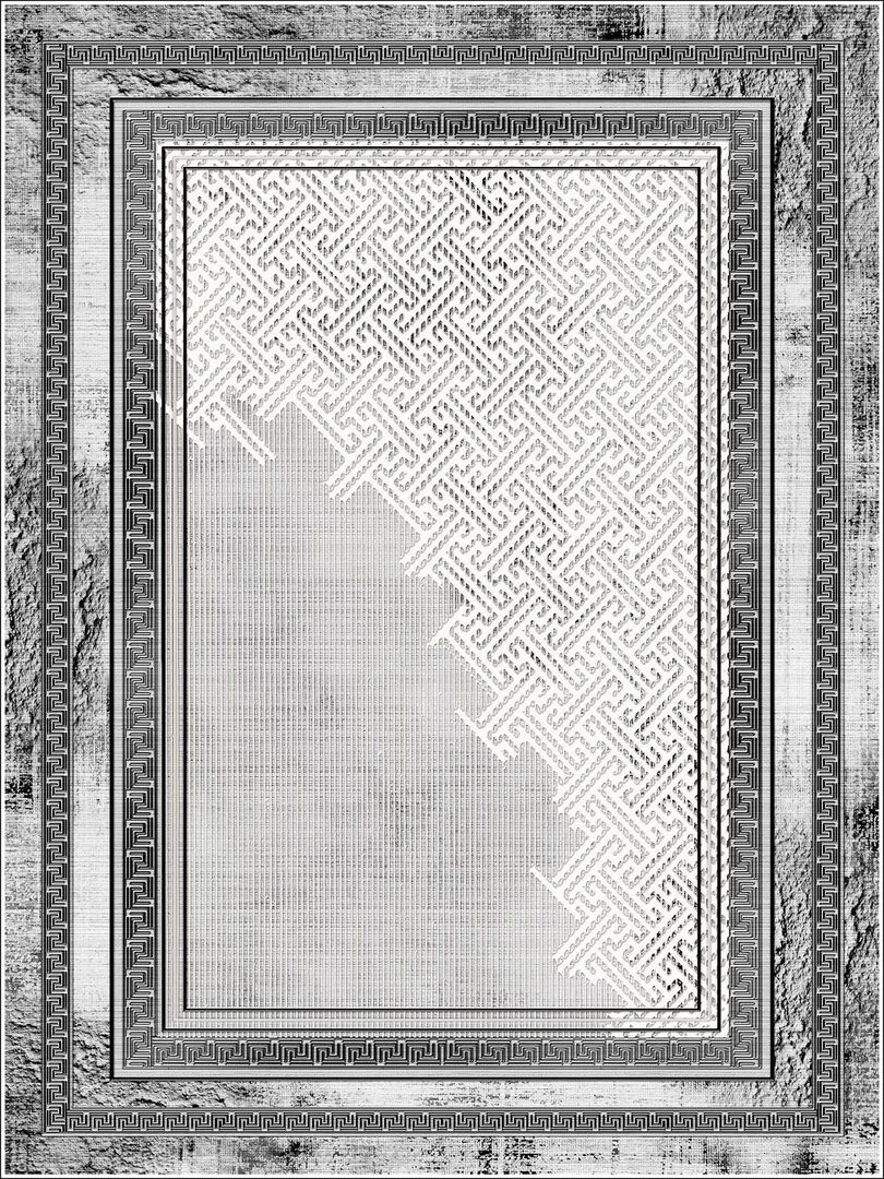 Tapis NAJAT Silver Argenté