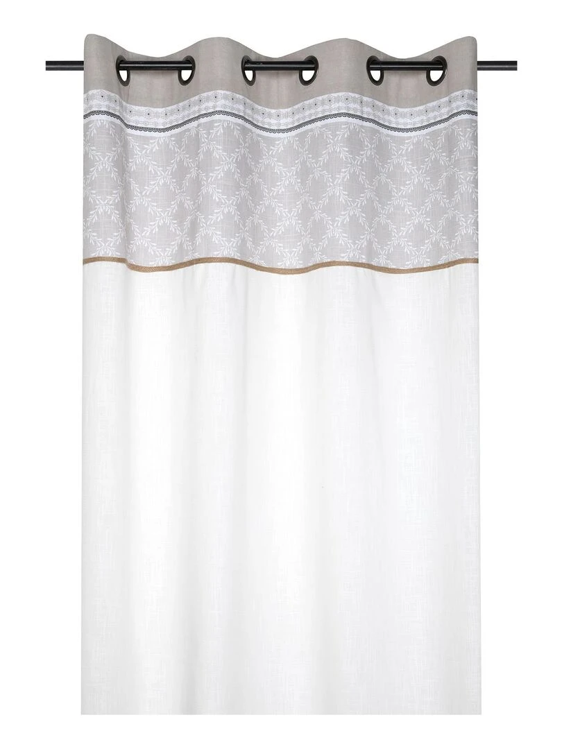 Rideau tamisant à l'esprit naturel Beige