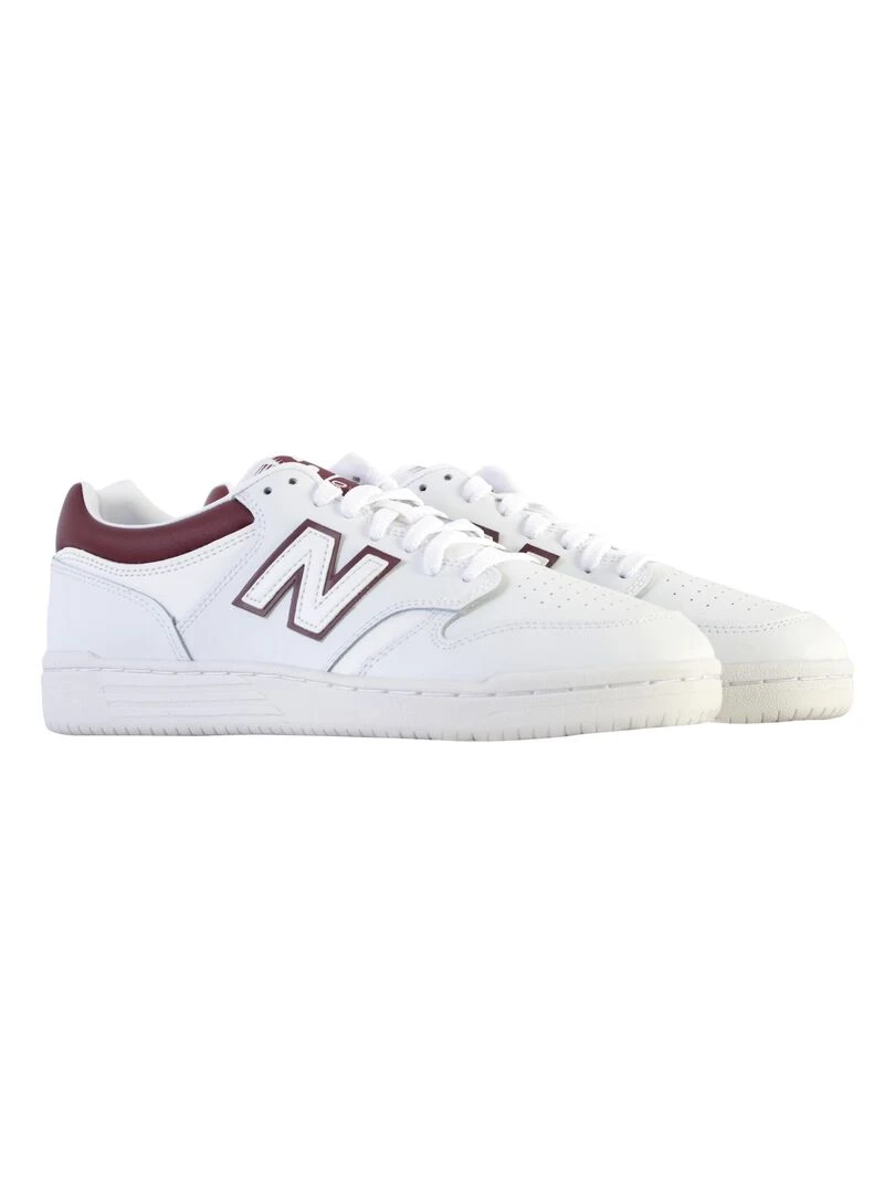 Basket Cuir New Balance 480 Homme   Blanc