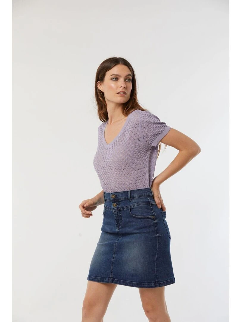 Lee Cooper   Jupe coton regular POKA   Bleu