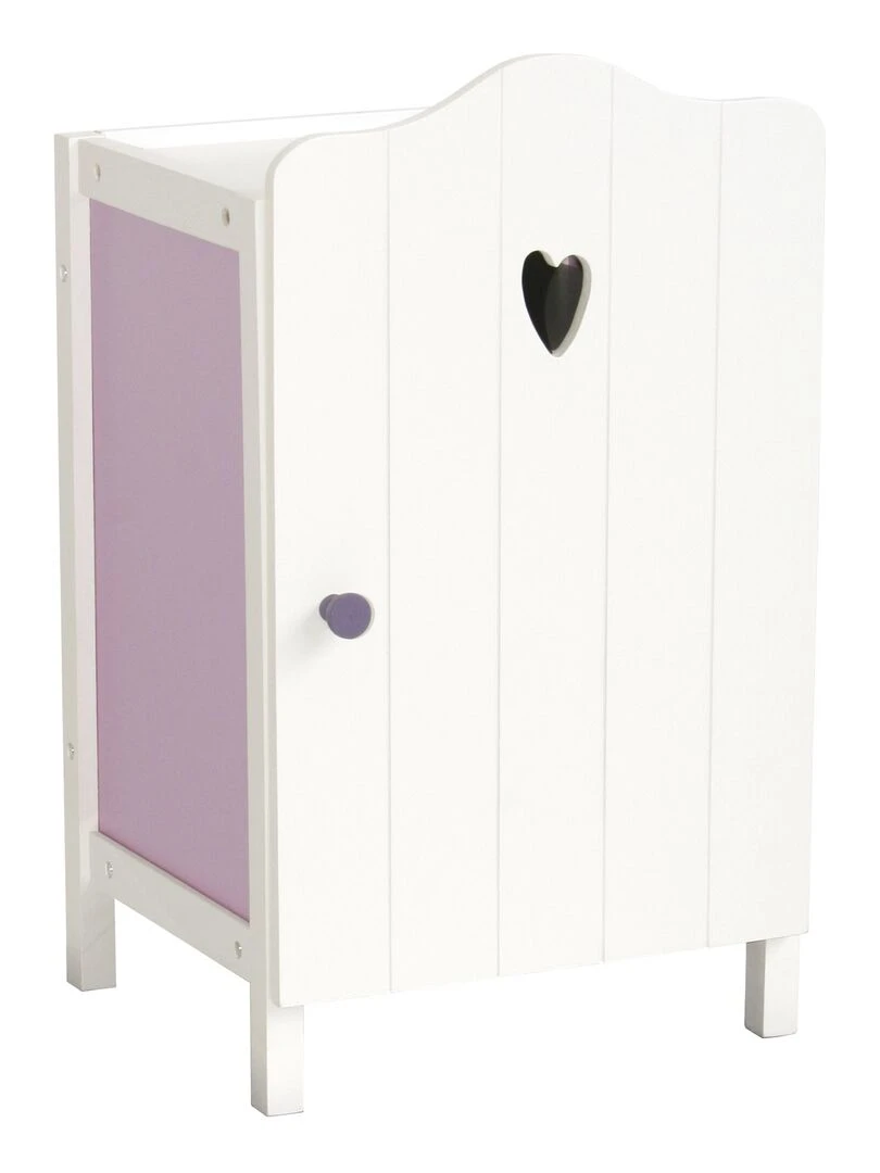 ROBA Armoire Poupée "Fienchen" avec Tringle à Vêtements et Étagère Dès 3 Ans Lilas/Blanc N/A