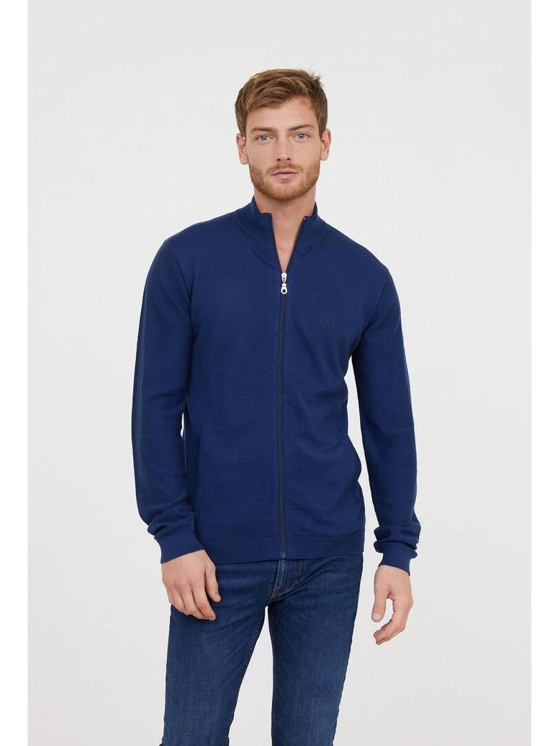 Lee Cooper Gilet manches longues coton regular CELIUS Bleu marine