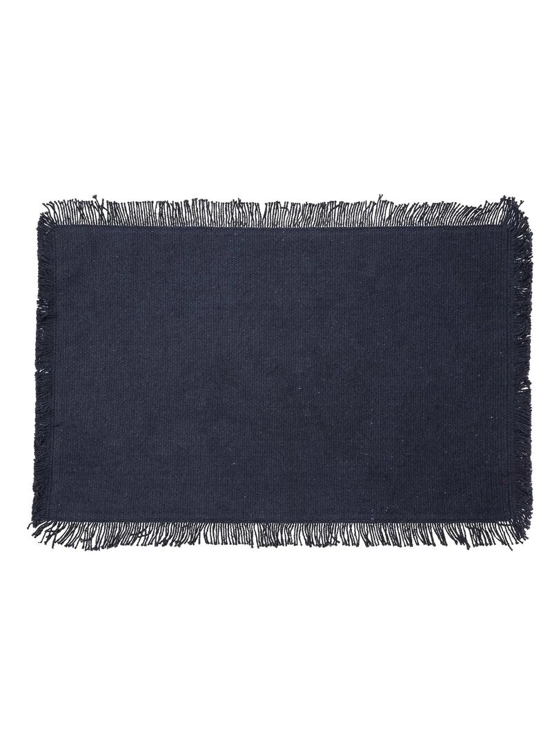 Set de table à franges Bleu