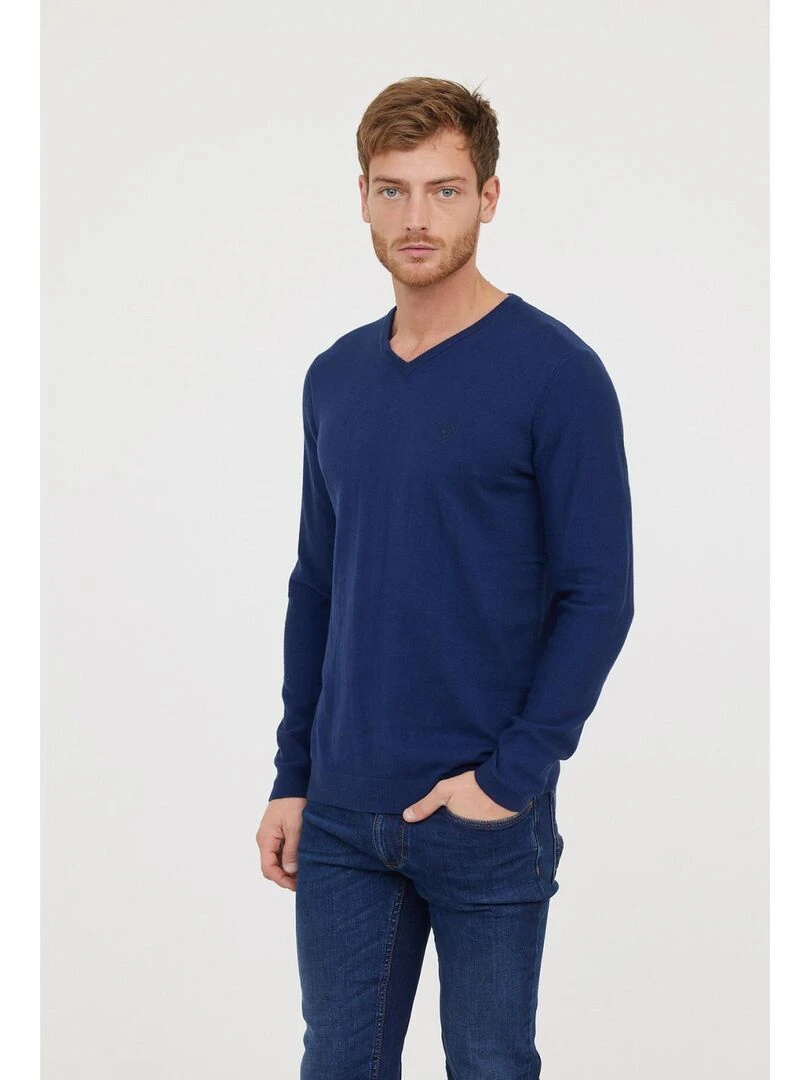 Lee Cooper Pull coton regular CIFAR Bleu marine