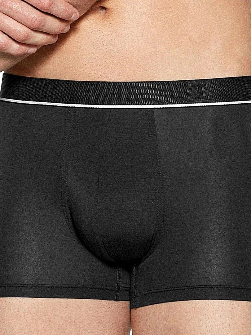 Pack de 2 boxers unis en fibre lyocell I am Global   Vert