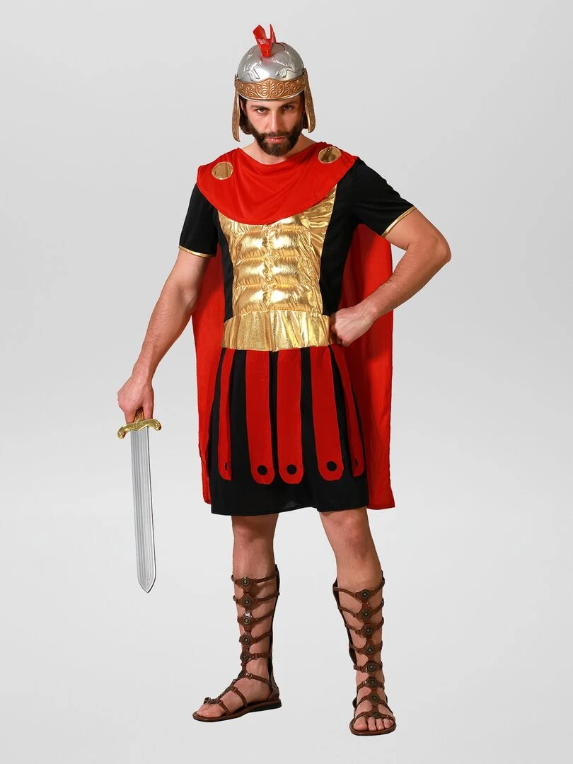Déguisement de gladiateur 2 pièces Rouge