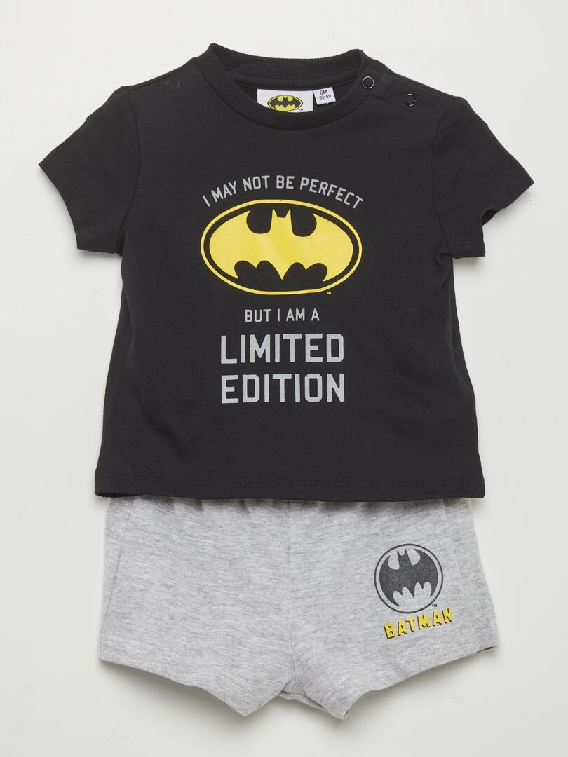 Ensemble de pyjama 'Batman' Noir