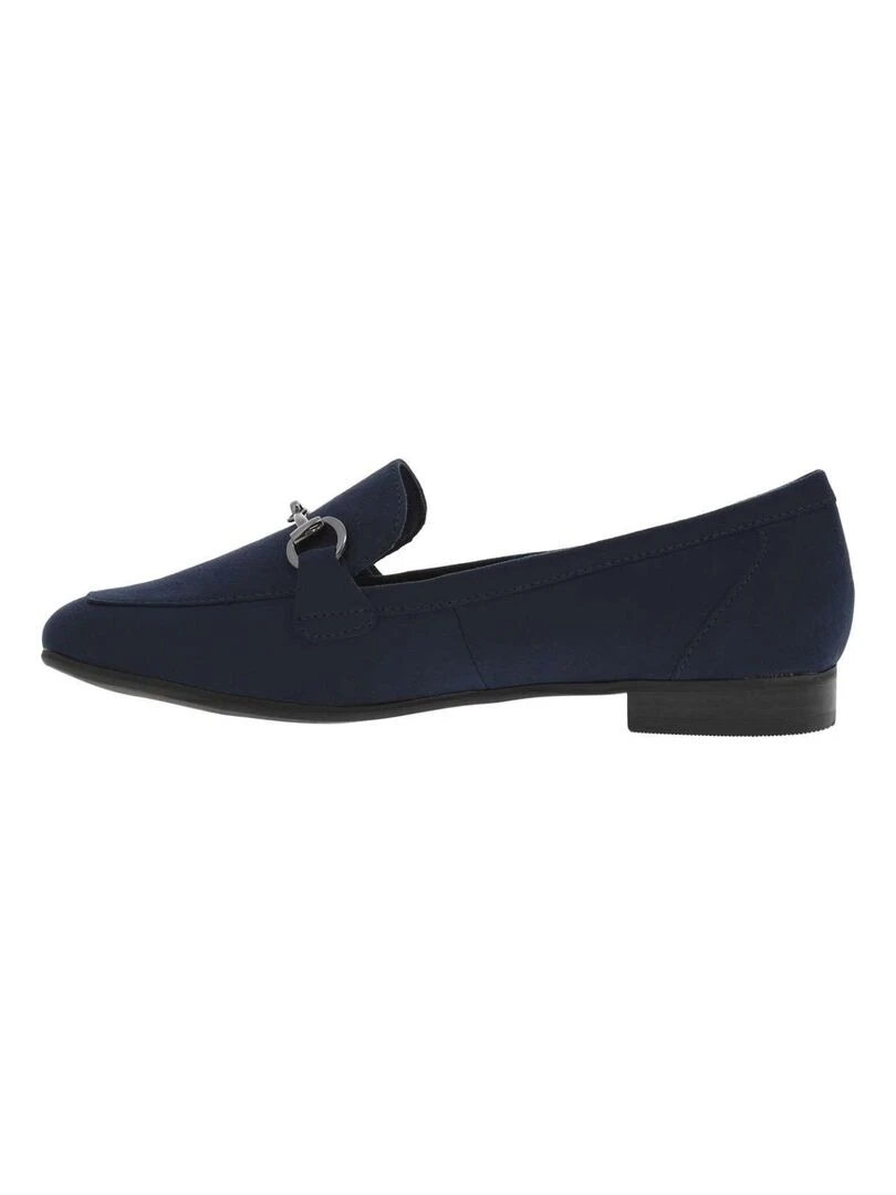 MARCO TOZZI   Mocassins talon plat   Bleu marine
