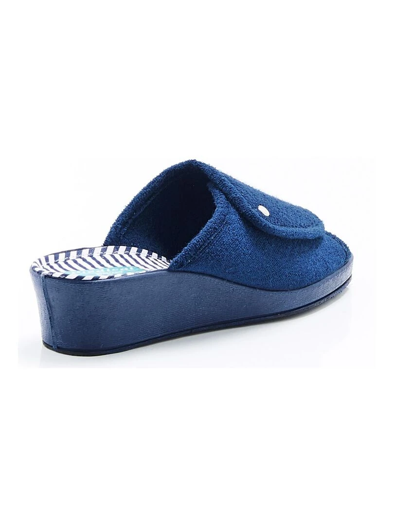 Mules bout ouvert Piedical   Damart   Bleu marine