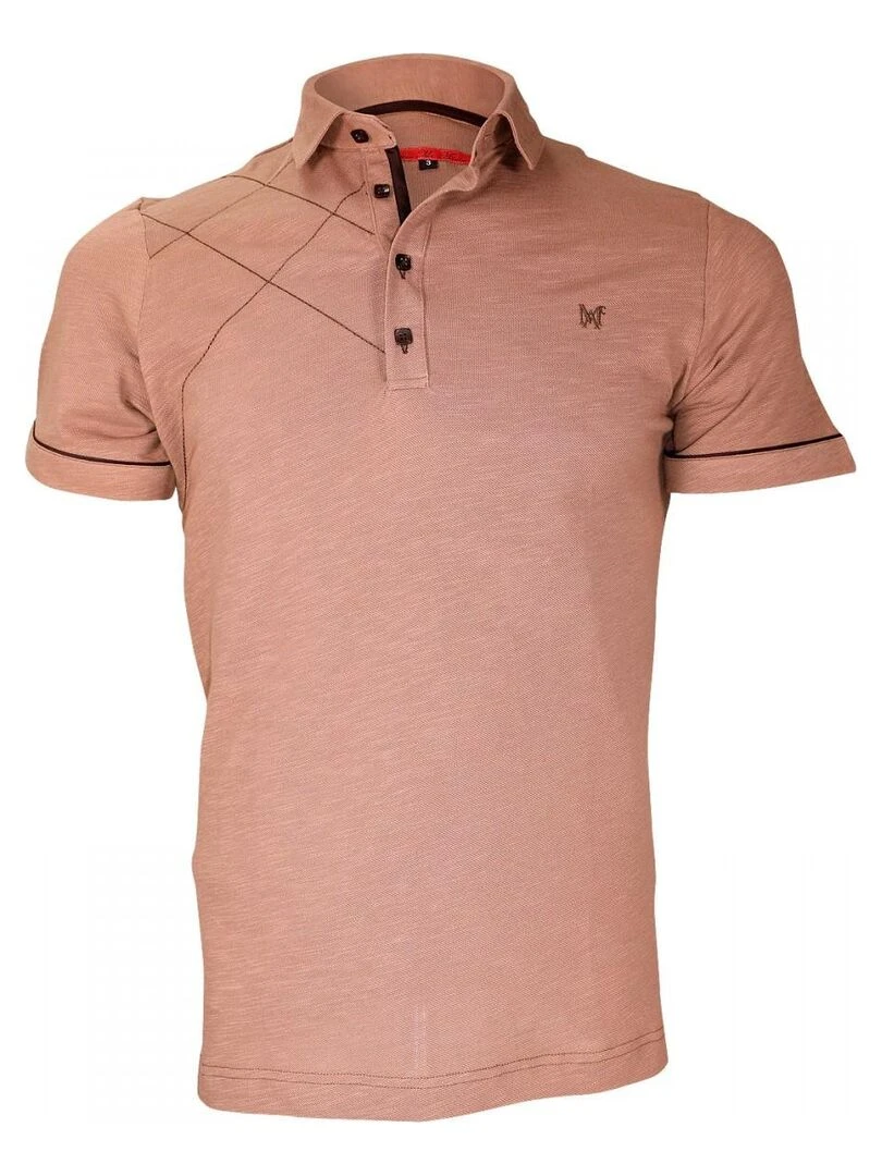 Chemise brodée PLYMOUTH Marron