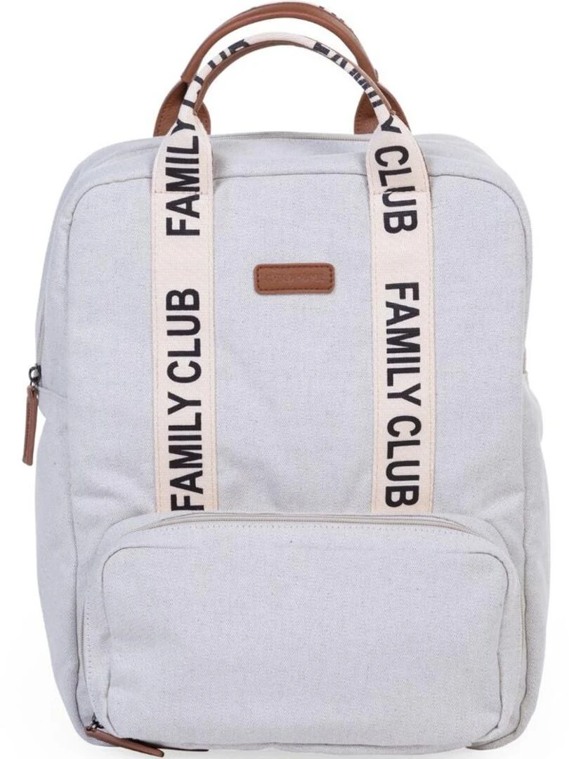 Sac à dos à langer Family club signature blanc cassé Blanc