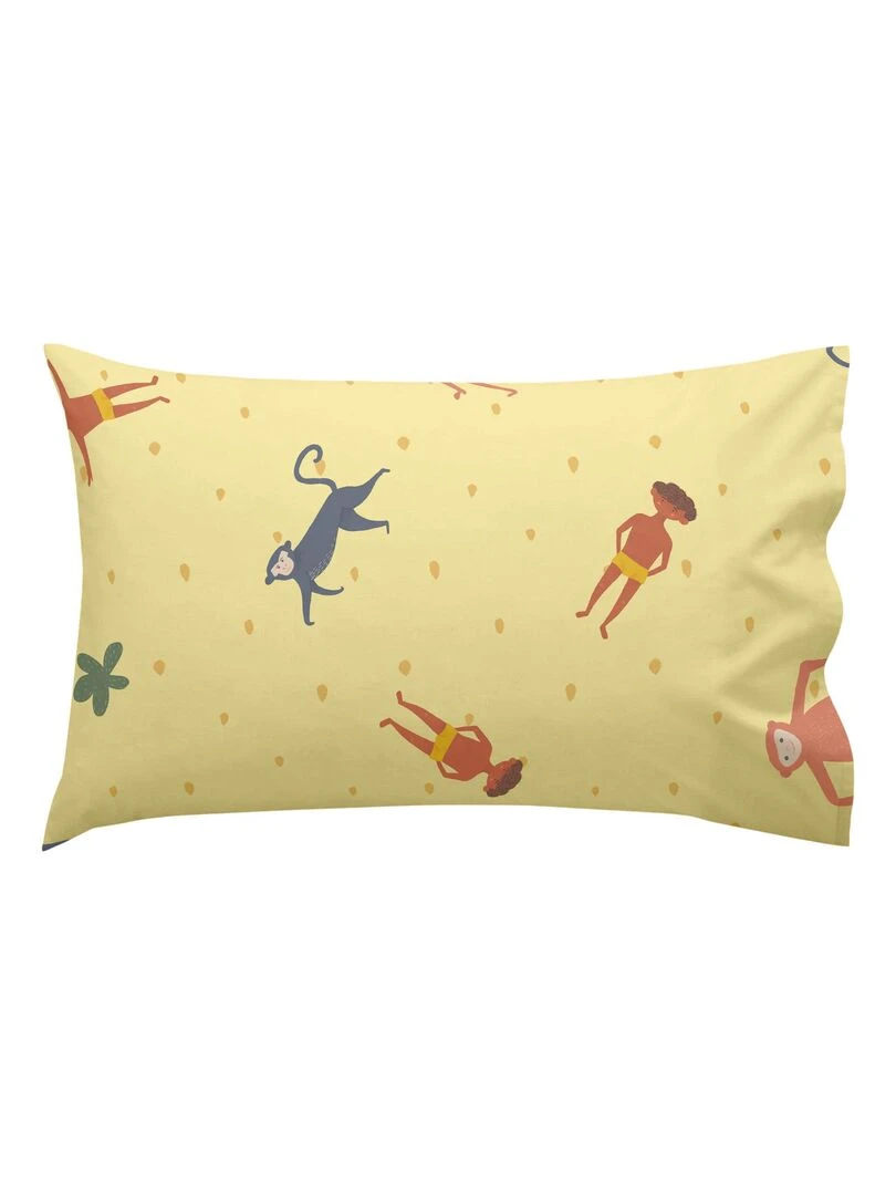 Parure housse de couette 2 pièces Jungle life "Happyfriday"   Blanc