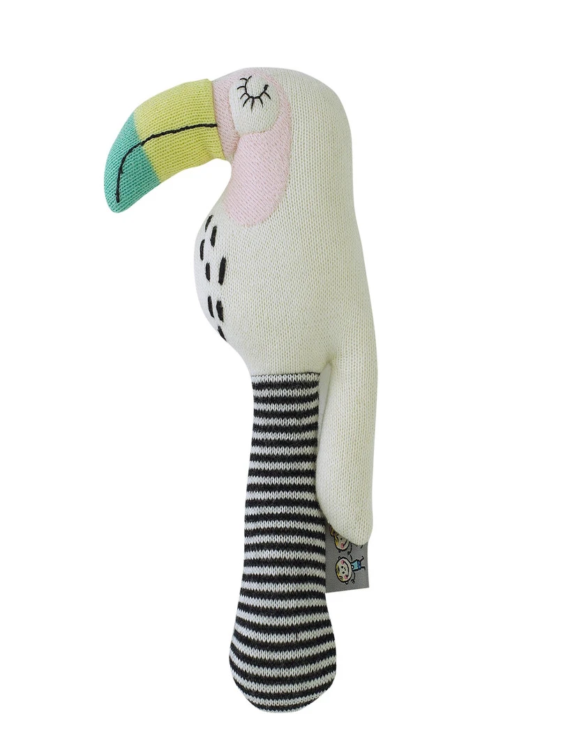 Hochet En Tricot De Coton Toucan N/A