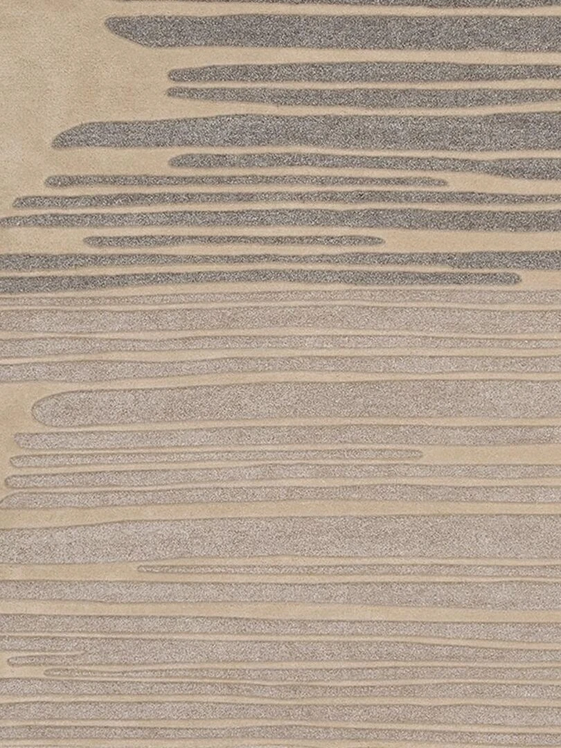 Tapis salon tufté main en acrylique NEDCRAFT Beige