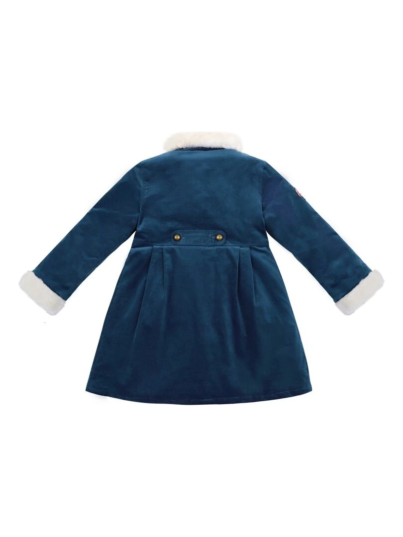 Manteau       ANOUSHKA   'LA FAUTE A VOLTAIRE'   Bleu canard