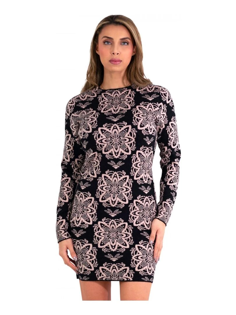 Robe Pull à motifs Kebello Rose