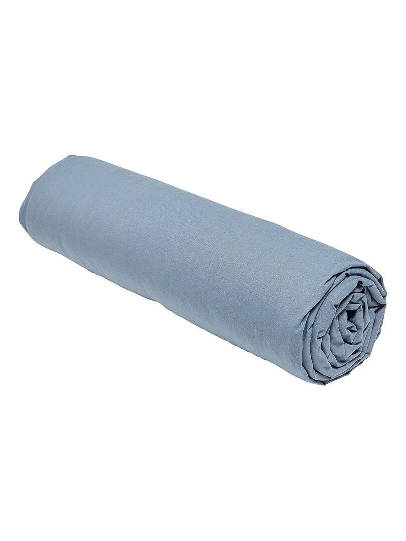 Drap housse pour lit  'ESSENTIAL' 'TODAY'   Bleu gris