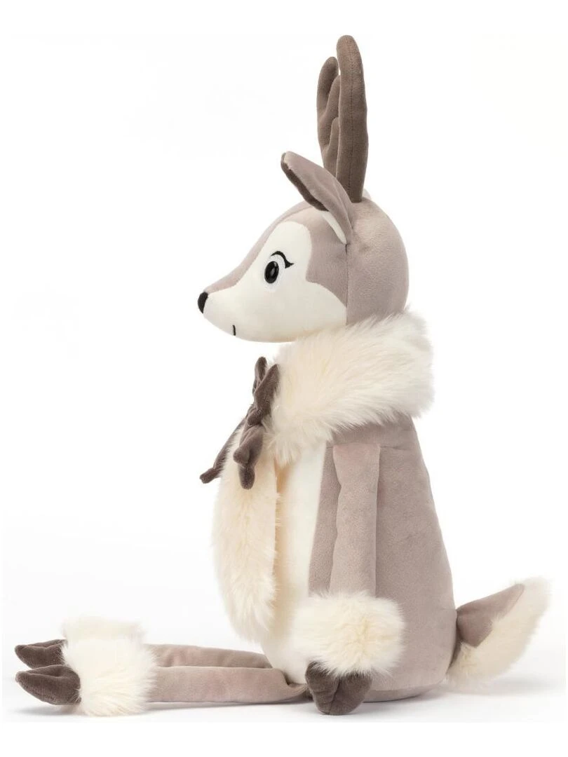 Peluche Joy Reindeer Large   Dimensions : l : 14 cm  x h : 55 cm   Gris