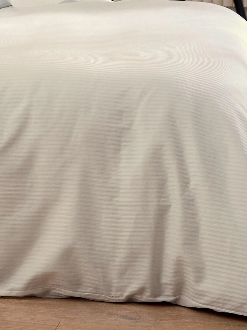 Housse de couette esprit grand hôtel   Beige sable