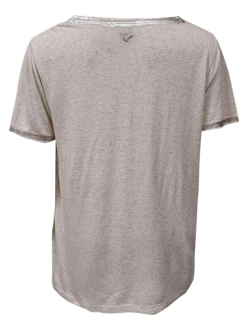 KAPORAL   T shirt chiné col rond   Ecru