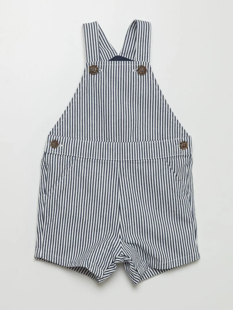 Ensemble salopette   Bleu/blanc