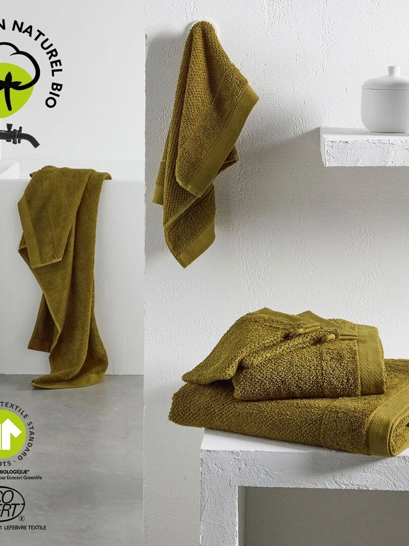 Drap de bain uni 'BIO ORGANIC' 'TODAY'   Bronze