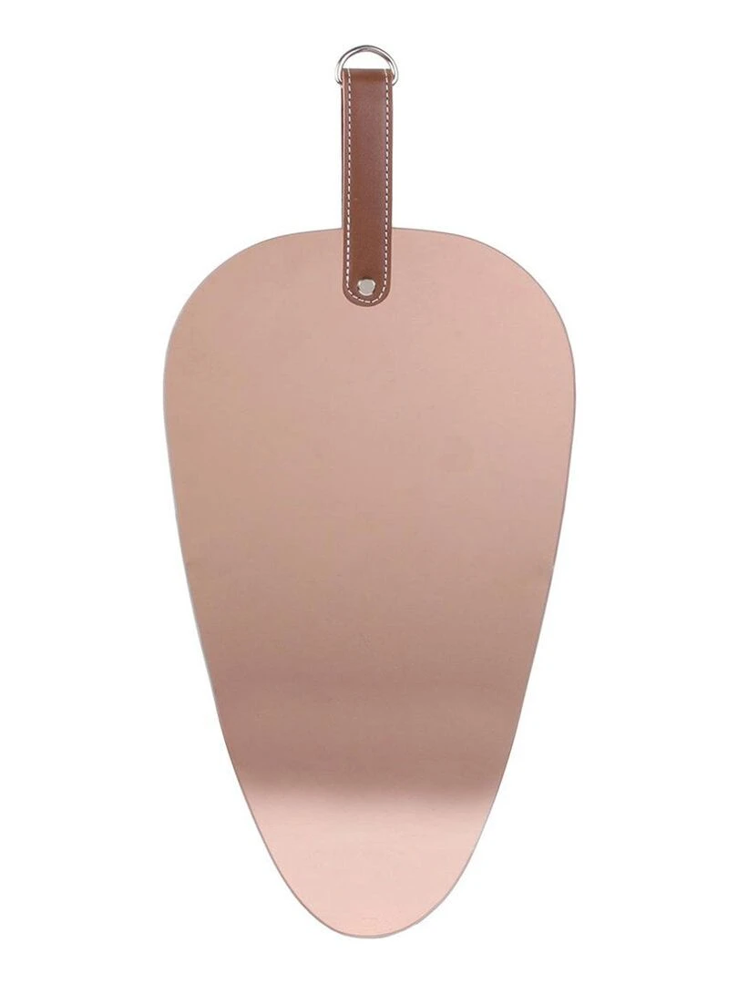 Miroir cuivre rose avec anse triangle Rose