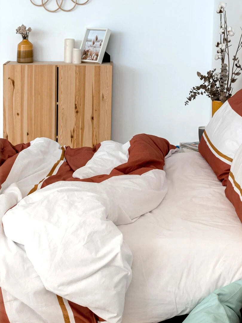 Housse de couette Golden lands "Happyfriday" Blanc