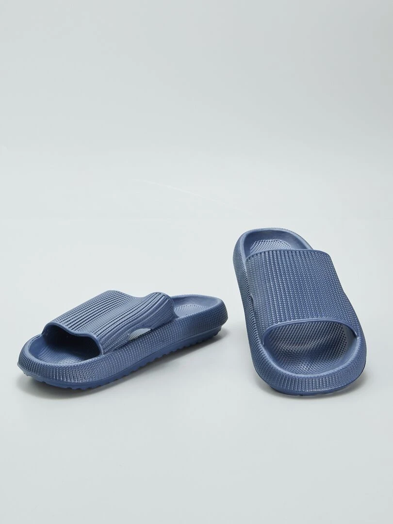 Sandales en plastique moulé   Bleu marine