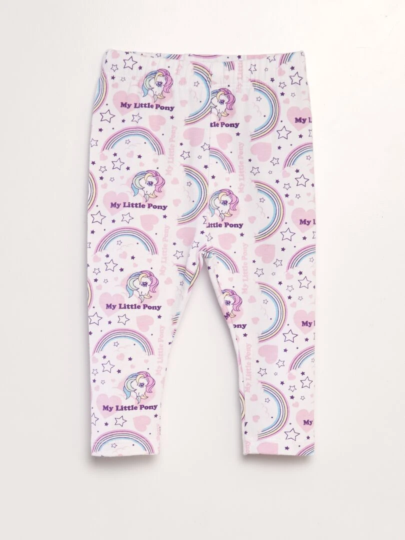 Ensemble tee shirt + legging 'Mon petit poney'   ROSE