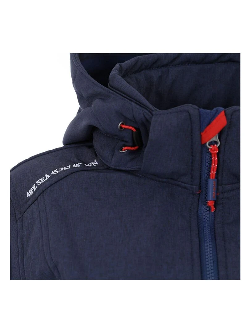 Blouson softshell femme AMIRAL   VENT DU CAP   Bleu marine