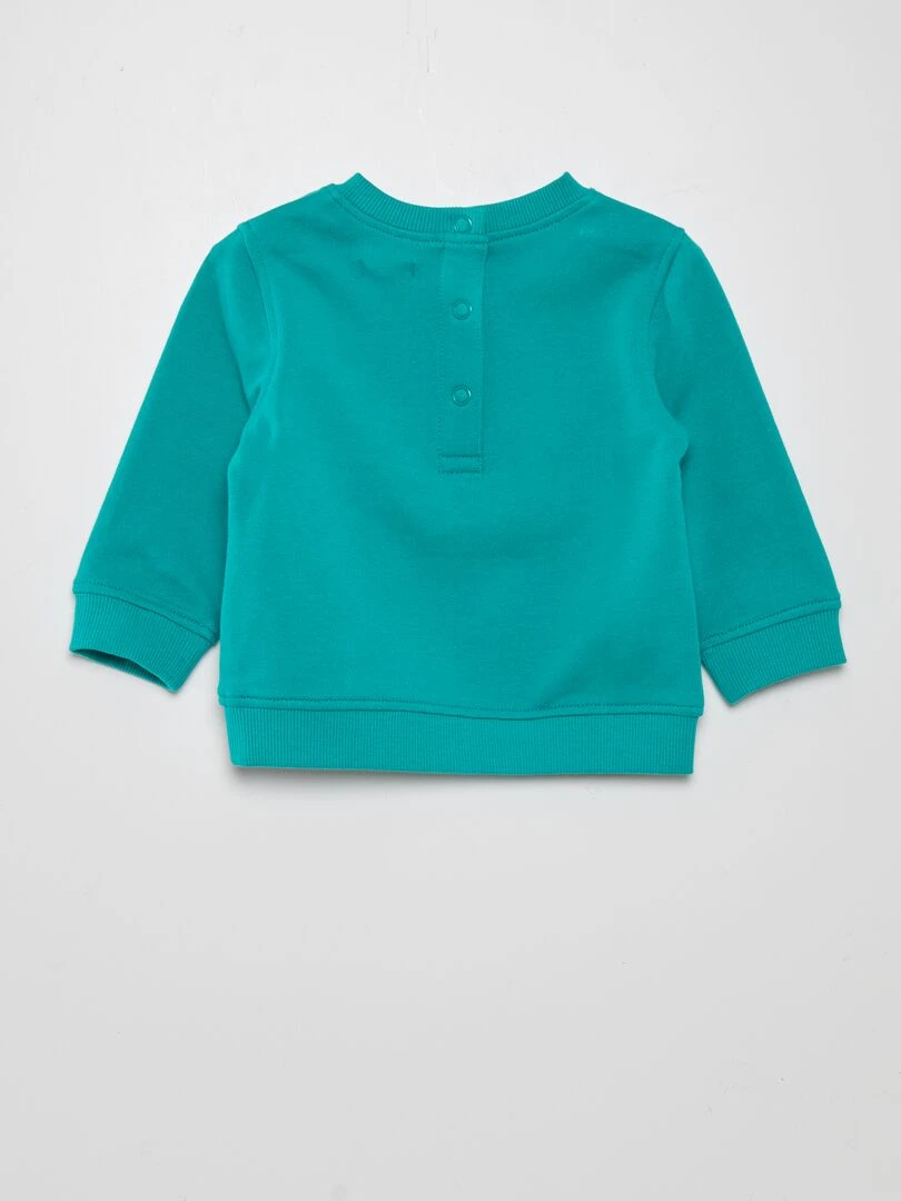 Sweat en molleton fin   Vert