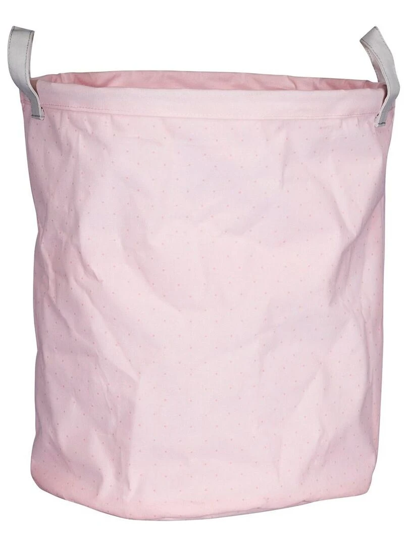 Panière de rangement tissu 31x39x31cm en coton Rose SAUTHON Rose