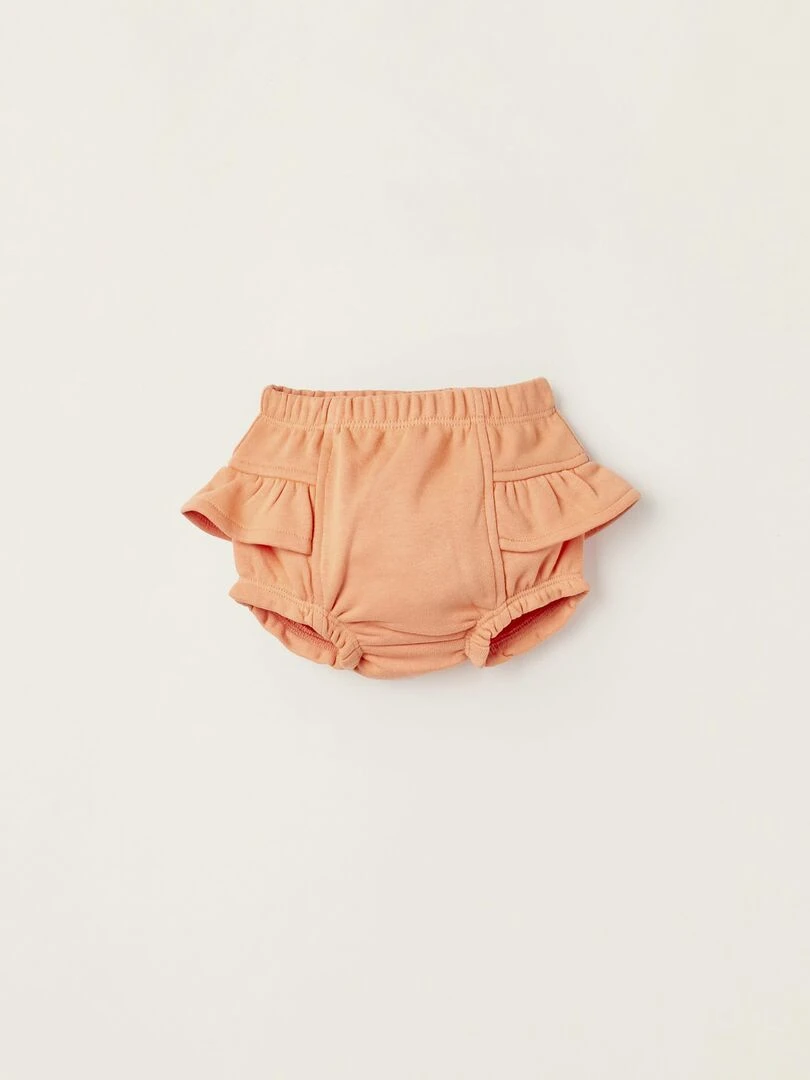 Bloomer avec Volants pour Nouveau Né NATURE TAKEOVER Orange clair