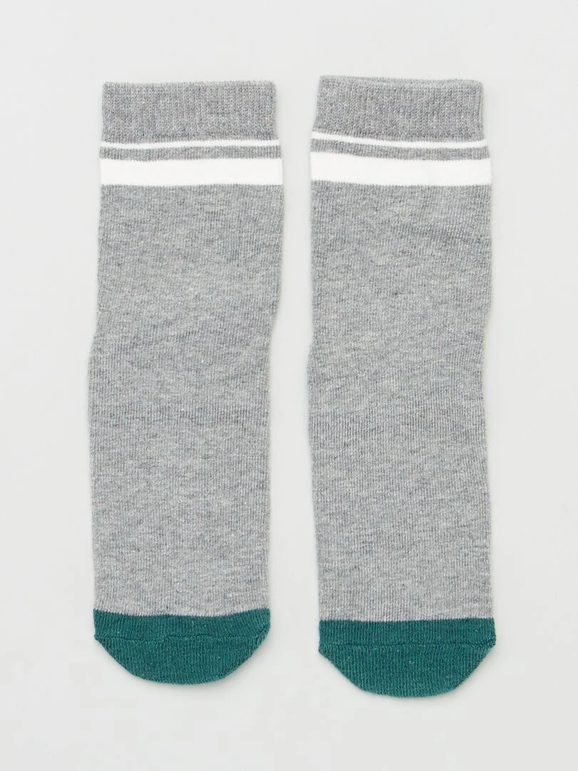 Lot 5 paires de chaussettes style sport   Marron/gris/bordeaux