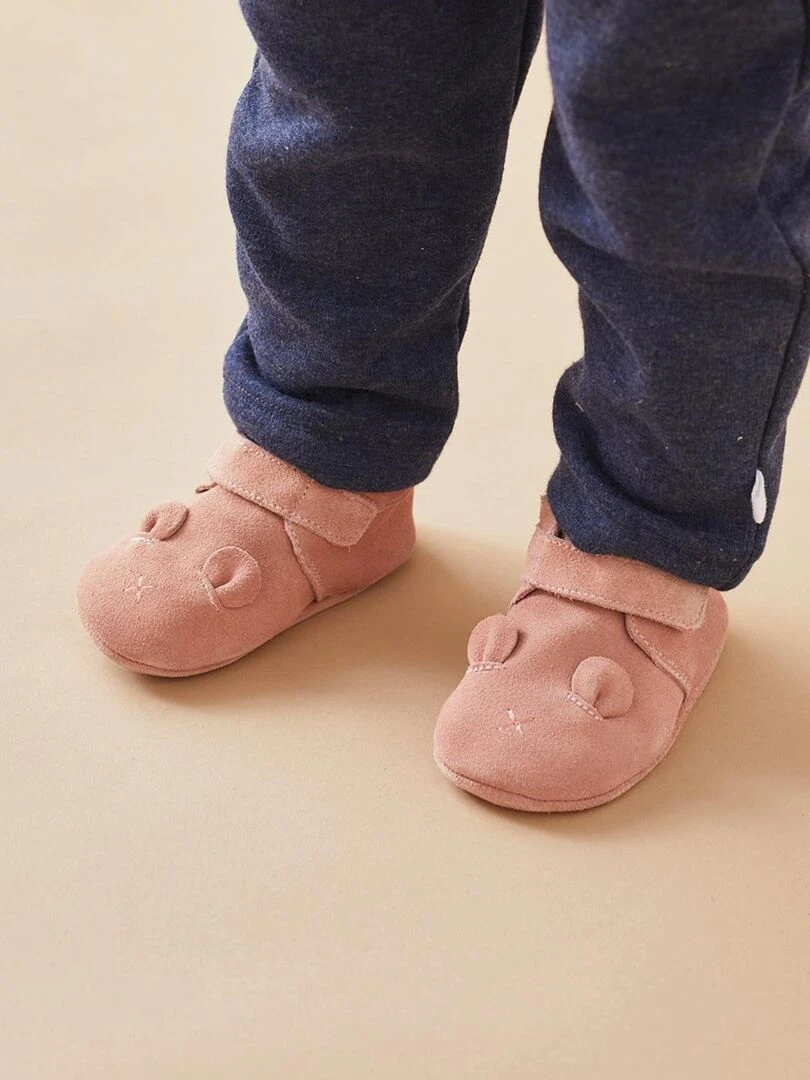 Chaussons en cuir    Noukie's   Rose