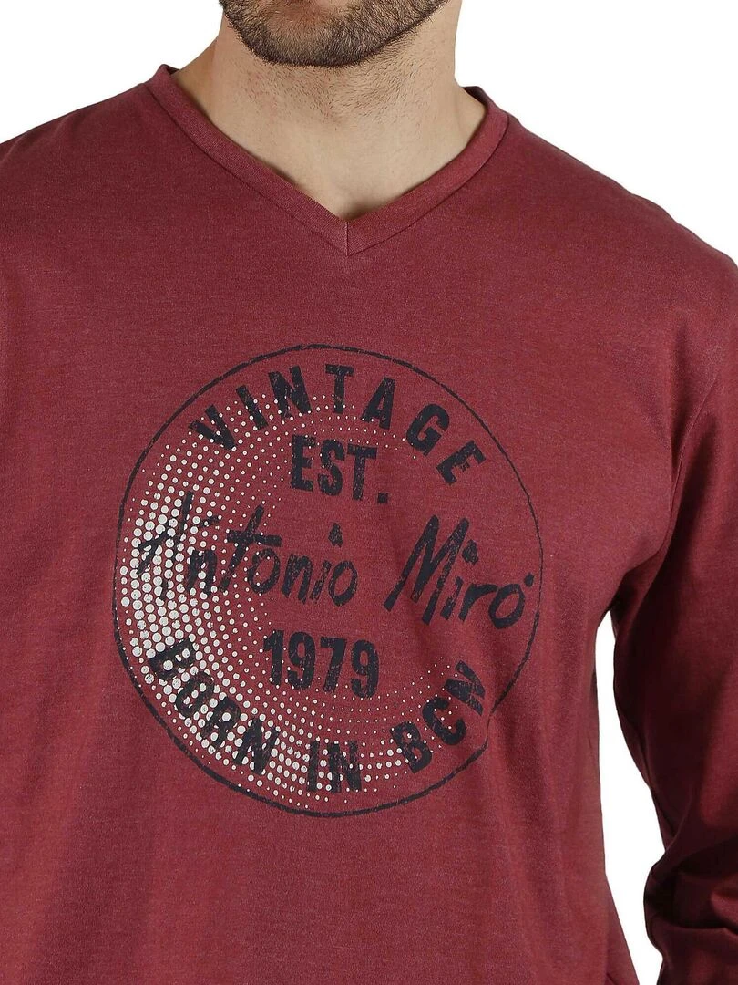 Pyjama pantalon et haut Stamp Antonio Miro   Bordeaux