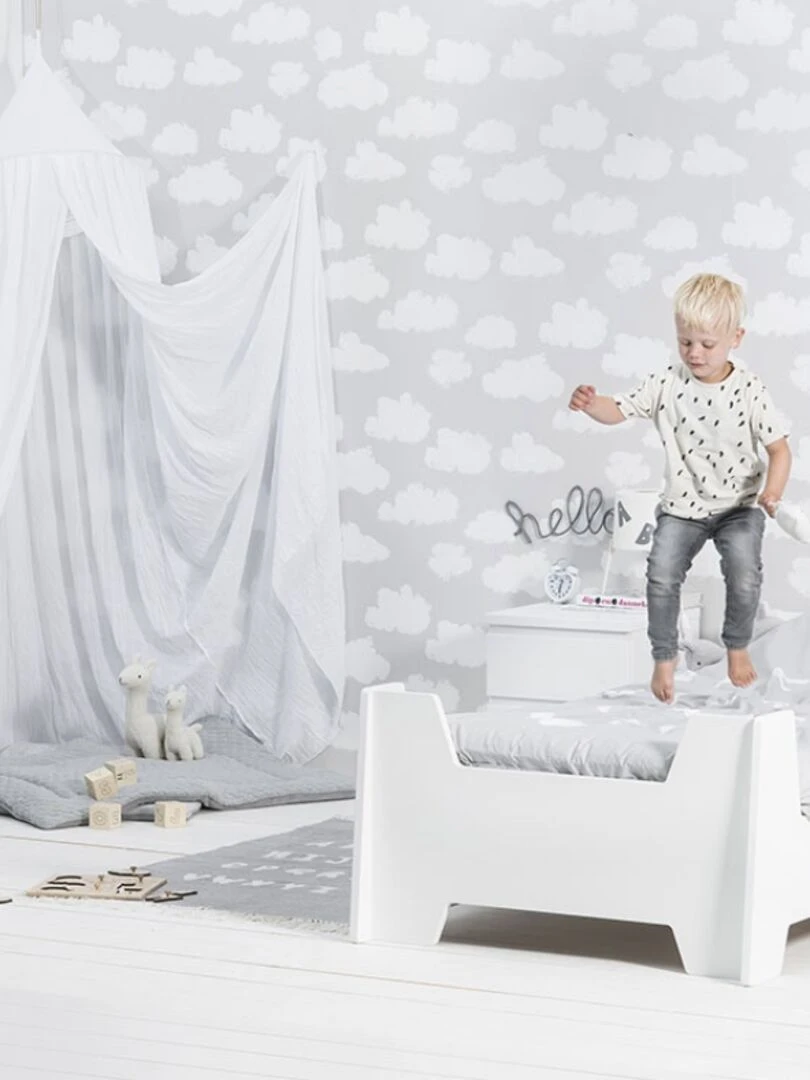 Ciel de lit blanc (245 cm)   Blanc