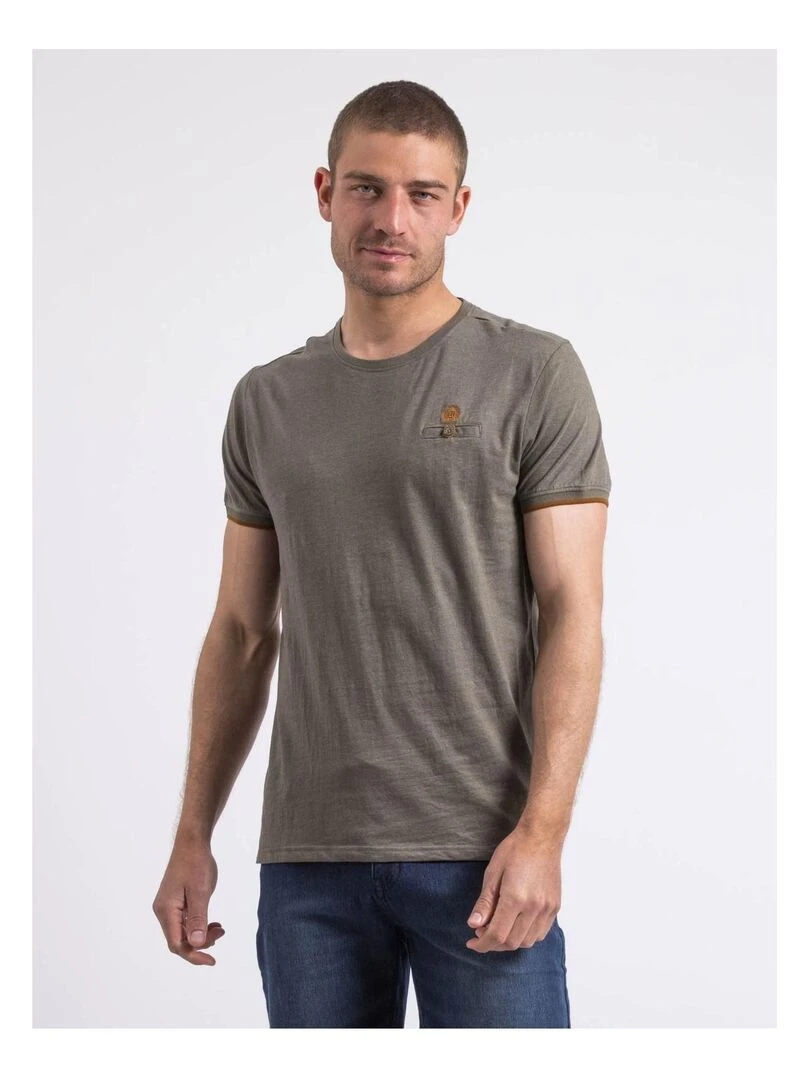 T shirt col rond NAKOTOC Kaki