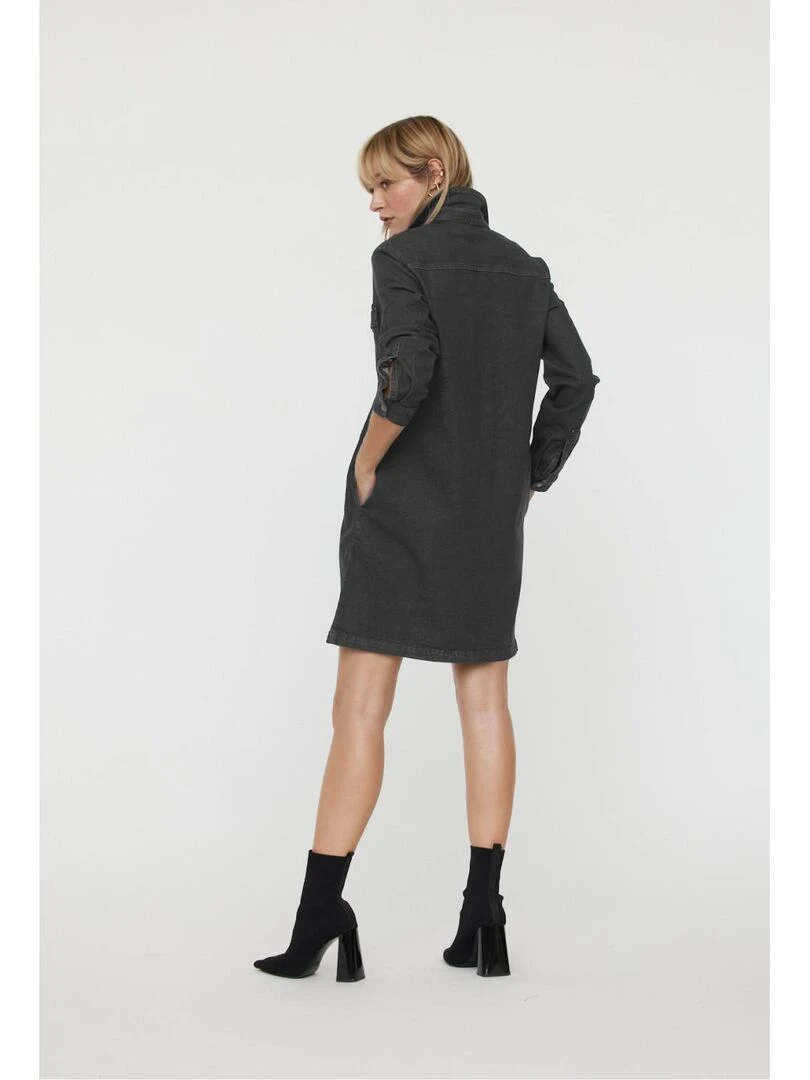Lee Cooper Robe manches longues coton regular LOUISON Gris