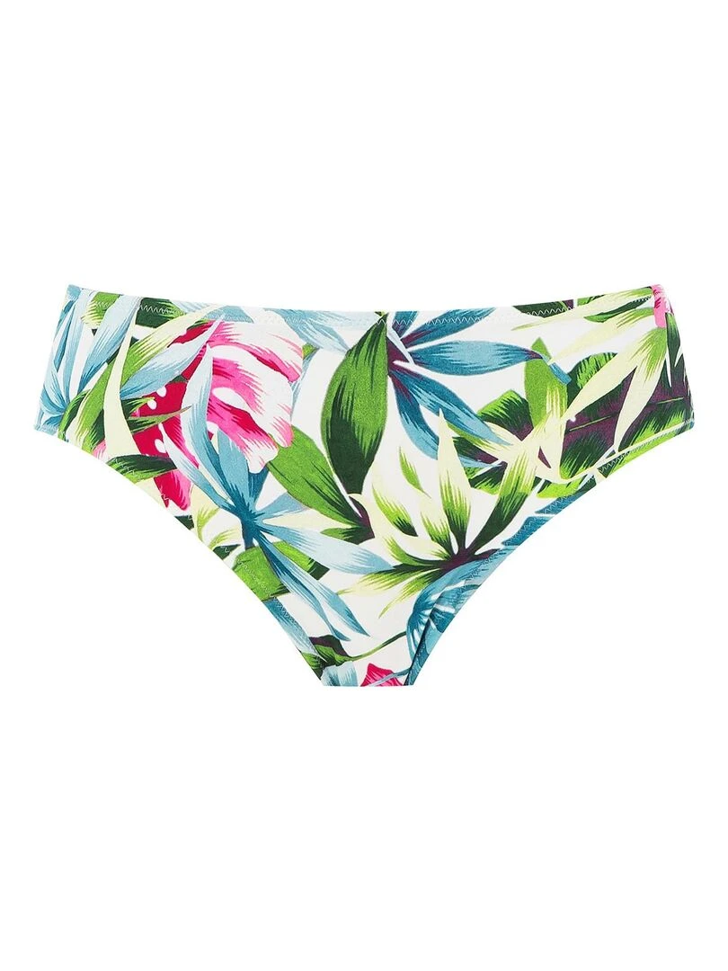 Bas de maillot imprimé tropical Langkawi   Blanc
