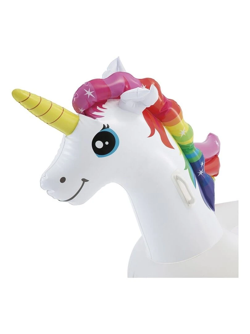 Licorne à chevaucher   Blanc